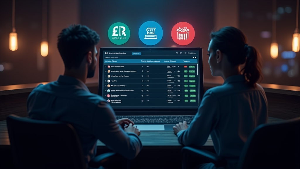Casino cashier screen showing payment options and currency symbols